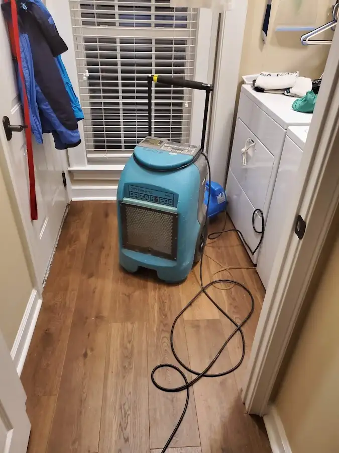 Commercial dehumidifier deployed for Flood Damage Cleanup in Red Wing